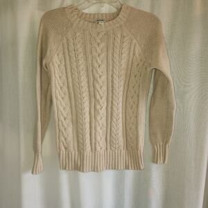 Old Navy Cream Cable Knit Womens Size S